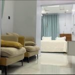 Fully Furnished Bedroom & Living Area